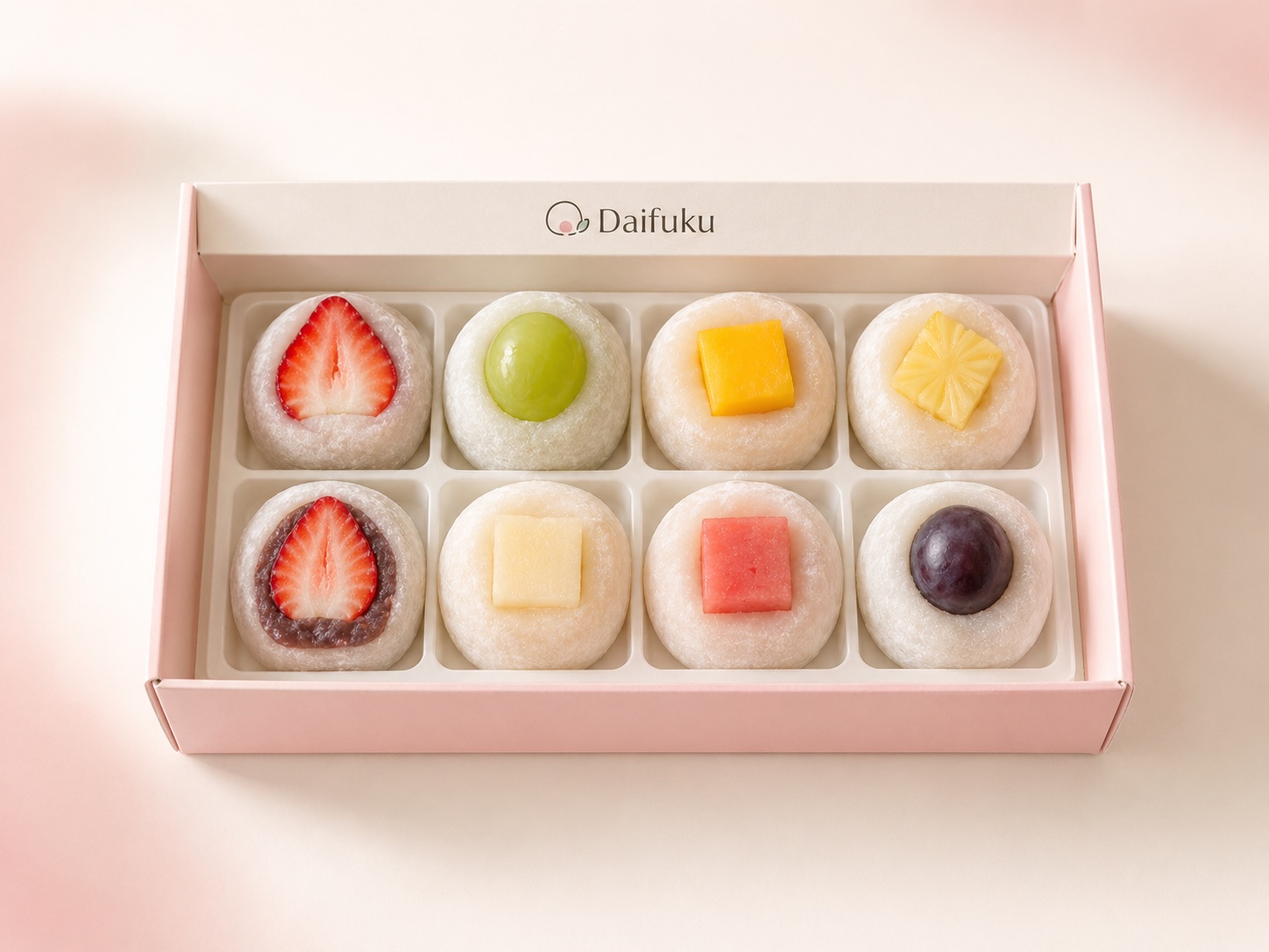 علبة دايفكو بثماني نكهات من الفواكه الطازجة